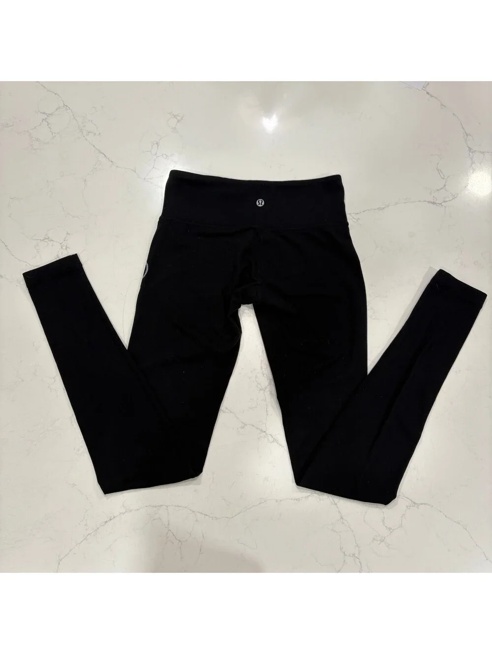 Lululemon Wunder Under High Rise Black Leggings Size 4 Baptiste Power Yoga